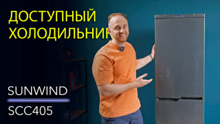 Обзор SunWind SCC405 – вместительный графитовый холодильник
