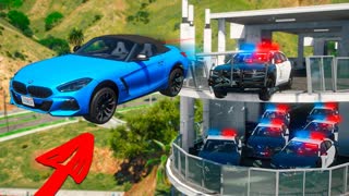 ПРИШЛОСЬ ПРЫГАТЬ! ПОЛИЦЕЙСКАЯ ПОГОНЯ В ГТА 5 ОНЛАЙН! ТРОЛЛИНГ КОПОВ (GTA 5 ONLINE)